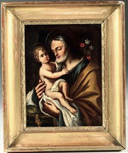 San Giuseppe con il Bambino  - Asta Antiquariato - Associazione Nazionale - Case d'Asta italiane