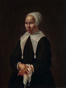 Gillig Jacob - Ritratto di donna con fazzoletto bianco
