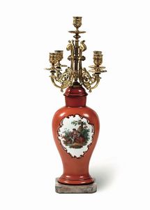 Vaso candelabro Francia, seconda met del XX secolo  - Asta Antiquariato - Associazione Nazionale - Case d'Asta italiane