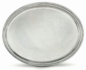 Vassoio ovale in argento, argentiere F.lli Zaramella, Padova XX secolo  - Asta Antiquariato - Associazione Nazionale - Case d'Asta italiane