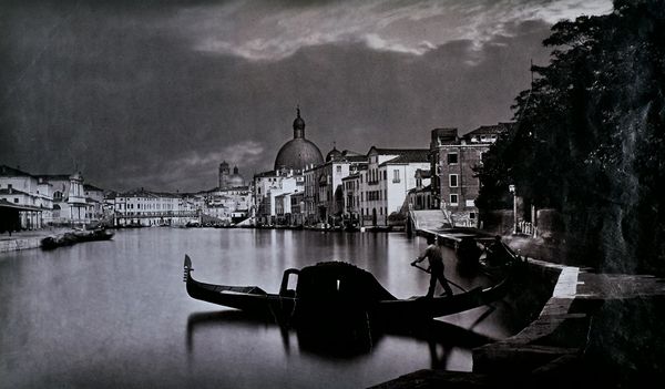 CARLO NAJA : Venezia canal grande, notturno  - Asta FOTOGRAFIA - OPERE D'ARTE SU CARTA - ARTE AL FEMMINILE - Associazione Nazionale - Case d'Asta italiane