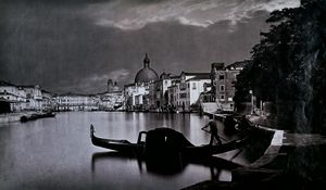 CARLO NAJA - Venezia canal grande, notturno