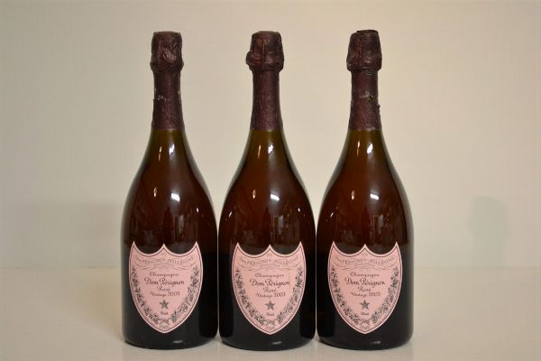 Dom Perignon Rose 2003  - Asta Una Eccezionale Selezione di Vini e Distillati Internazionali da Collezioni Private - Associazione Nazionale - Case d'Asta italiane