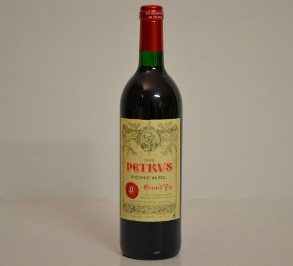 Petrus 1992  - Asta Una Eccezionale Selezione di Vini e Distillati Internazionali da Collezioni Private - Associazione Nazionale - Case d'Asta italiane
