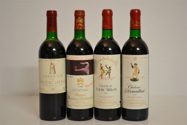 Selezione Bordeaux 1990  - Asta Una Eccezionale Selezione di Vini e Distillati Internazionali da Collezioni Private - Associazione Nazionale - Case d'Asta italiane