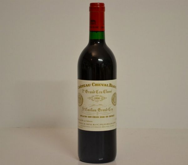 Chateau Cheval Blanc 1990  - Asta Una Eccezionale Selezione di Vini e Distillati Internazionali da Collezioni Private - Associazione Nazionale - Case d'Asta italiane