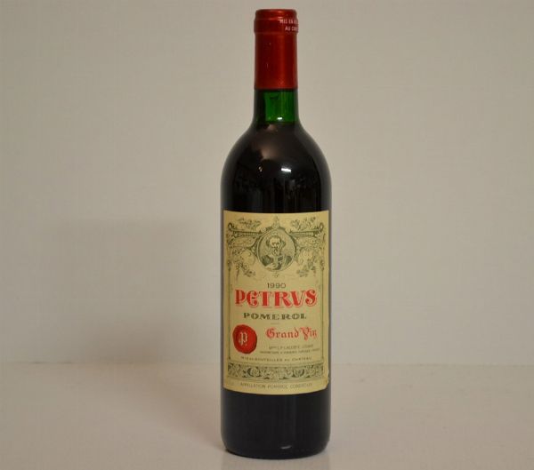Petrus 1990  - Asta Una Eccezionale Selezione di Vini e Distillati Internazionali da Collezioni Private - Associazione Nazionale - Case d'Asta italiane