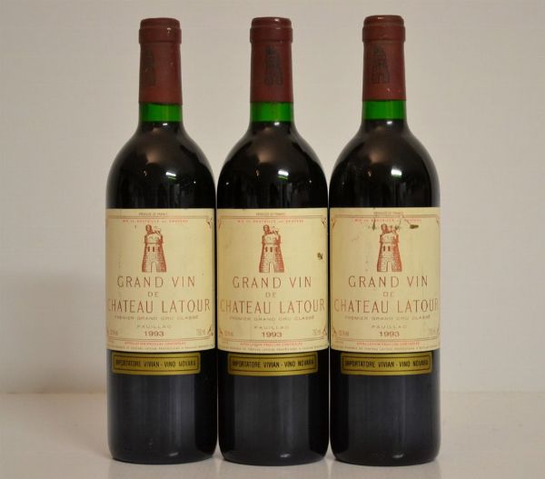 Chateau Latour 1993  - Asta Una Eccezionale Selezione di Vini e Distillati Internazionali da Collezioni Private - Associazione Nazionale - Case d'Asta italiane