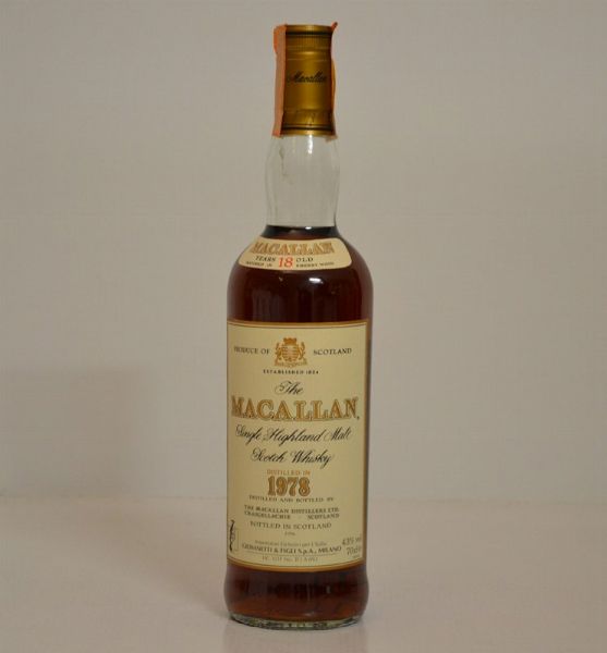 Macallan 1978  - Asta Una Eccezionale Selezione di Vini e Distillati Internazionali da Collezioni Private - Associazione Nazionale - Case d'Asta italiane