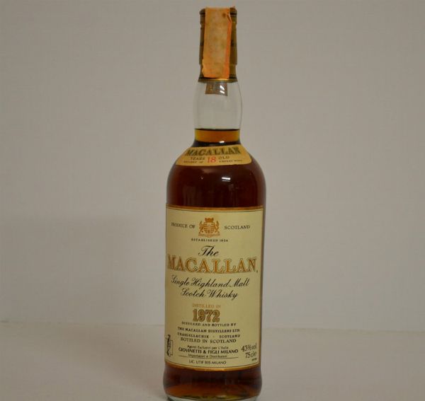 Macallan 1972  - Asta Una Eccezionale Selezione di Vini e Distillati Internazionali da Collezioni Private - Associazione Nazionale - Case d'Asta italiane