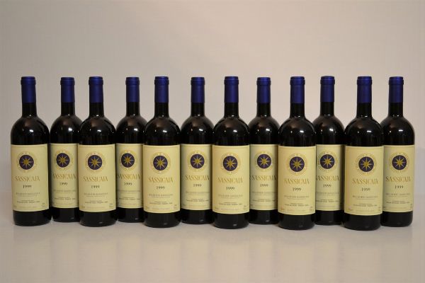 Sassicaia Tenuta San Guido 1999  - Asta Una Eccezionale Selezione di Vini e Distillati Internazionali da Collezioni Private - Associazione Nazionale - Case d'Asta italiane