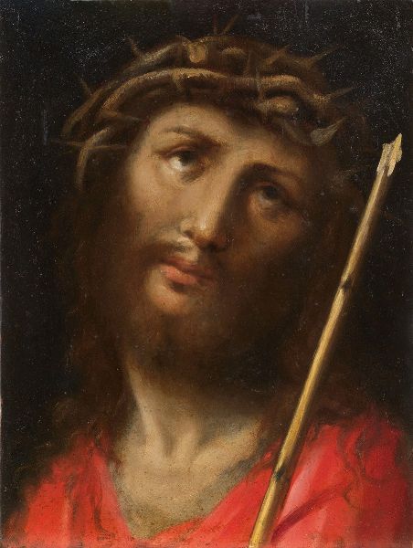 Testa di Cristo coronata di spine  - Asta IMPORTANTI DIPINTI ANTICHI - Associazione Nazionale - Case d'Asta italiane