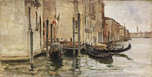 Carlo Follini - Canale a Venezia