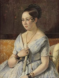 Ignoto del XIX secolo - Ritratto di dama