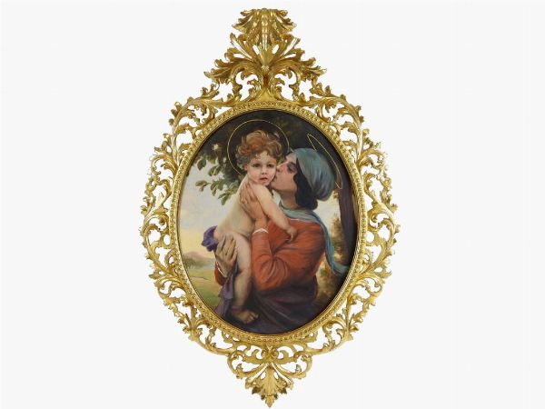 Albert Antoine Ponci : Madonna con Bambino  - Asta Arredi e dipinti antichi / Arte Moderna e Contemporanea - Associazione Nazionale - Case d'Asta italiane