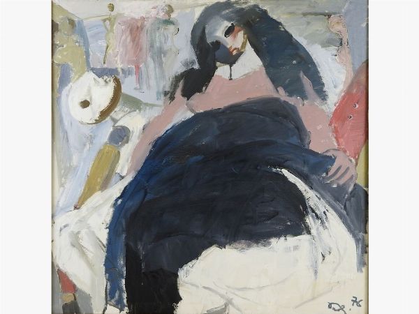 Bruno Paoli : La bambola 1976  - Asta Arredi e dipinti antichi / Arte Moderna e Contemporanea - Associazione Nazionale - Case d'Asta italiane