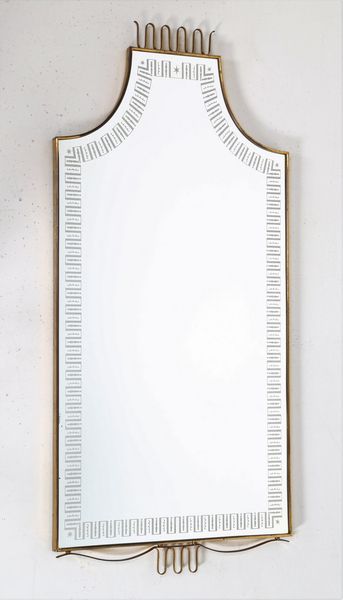 BUZZI TOMASO (1900 - 1981) : Specchio da parete  - Asta ASTA 260 - FINE DESIGN - JAMBES CROISES SOUS LE JO JO - Associazione Nazionale - Case d'Asta italiane
