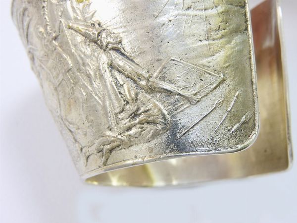 Bracciale rigido in argento  - Asta Importanti Gioielli e orologi - Associazione Nazionale - Case d'Asta italiane