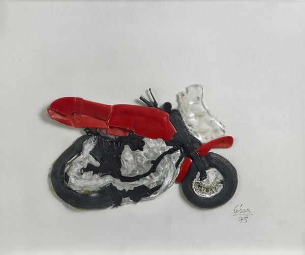 CESAR (1921 - 1998) : Compressed motorcycle.  - Asta ASTA 261 - ARTE MODERNA (ONLINE) - Associazione Nazionale - Case d'Asta italiane