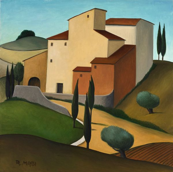 MASI ROBERTO (1940 - 2011) : Paesaggio del Chianti.  - Asta ASTA 261 - ARTE MODERNA (ONLINE) - Associazione Nazionale - Case d'Asta italiane