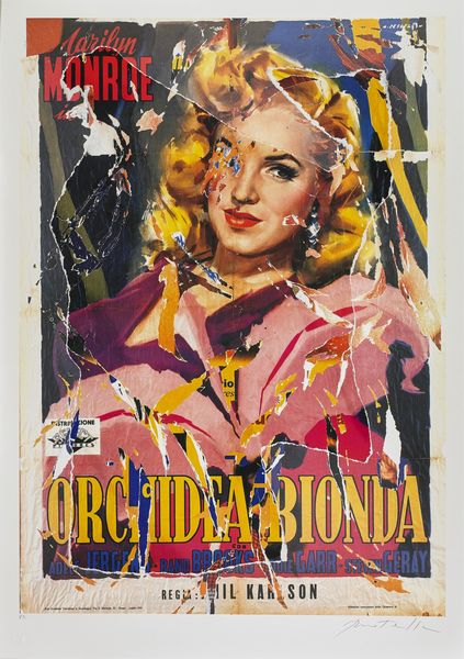 ROTELLA MIMMO (1918 - 2006) : Orchidea bionda.  - Asta ASTA 261 - ARTE MODERNA (ONLINE) - Associazione Nazionale - Case d'Asta italiane