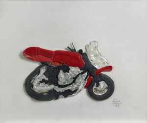 CESAR (1921 - 1998) - Compressed motorcycle.