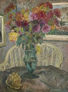CATTANEO MILO (n. 1940) - Vaso di fiori.