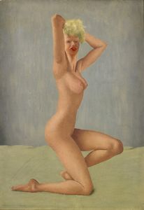 CELADA DA VIRGILIO UGO (1895 - 1995) - Nudo in ginocchio.