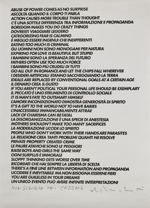 CATTELAN MAURIZIO (n. 1960) - Ho incontrato Alighiero Boetti alla Biennale di Venezia nel 1990