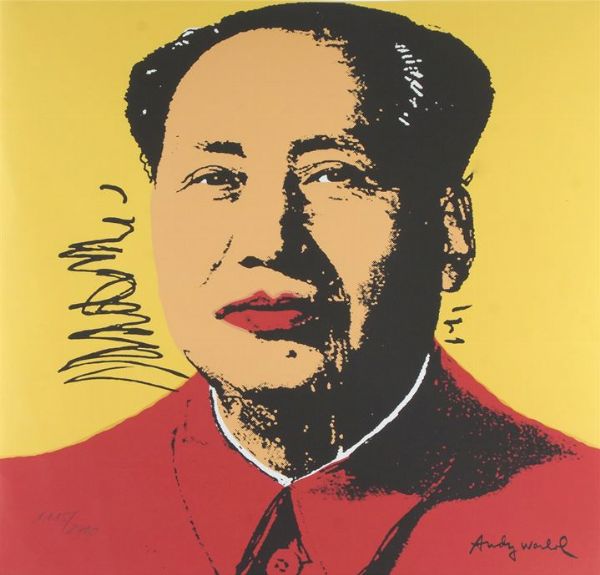 WARHOL ANDY USA 1927 - 1987 : Mao  - Asta Asta di dipinti antichi, dell'800, del '900 e contemporanei. Sculture e grafica - Associazione Nazionale - Case d'Asta italiane