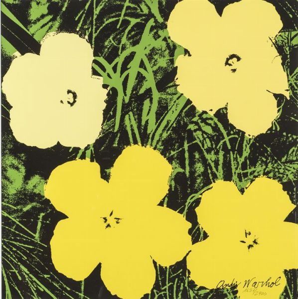 WARHOL ANDY USA 1927 - 1987 : Flowers  - Asta Asta di dipinti antichi, dell'800, del '900 e contemporanei. Sculture e grafica - Associazione Nazionale - Case d'Asta italiane