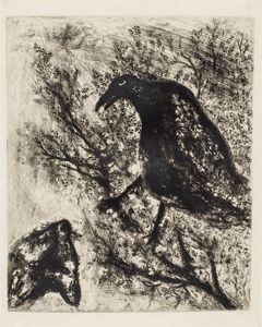 CHAGALL MARC Vitebsk (URSS) 1887 - 1985 Saint-Paul de Vence (F) - Le corbeau et le renard 1927-30