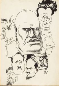 BISI CARLO Brescello (RE) 1890 - 1982 - Caricature