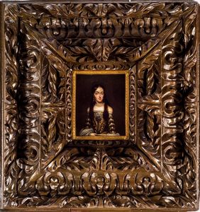 PITTORE ANONIMO DEL XVII SECOLO - Ritratto di Maria d'Orleans