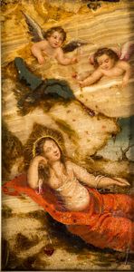 PITTORE ANONIMO DEL XVII SECOLO - Il sogno di Maria Maddalena