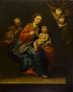 PITTORE ANONIMO DEL XVIII SECOLO - Sacra Famiglia