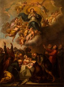 PITTORE ANONIMO DEL XVIII SECOLO - Assunzione di Maria Vergine