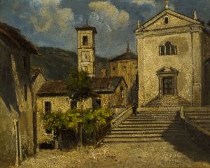 COLMO GIOVANNI Torino 1867 - 1947 - La chiesa di Garessio 25/VII/1936