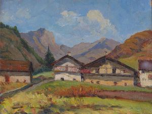 MEINERI GUIDO Cuneo 1869 - 1944 Montese (MO) - Paesaggio montano