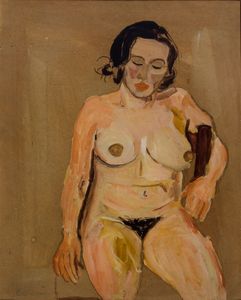 CALIERNO GIOSUE' Caserta 1897 - 1968 Pietra Ligure (SV) - Nuda seduta