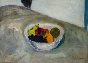 CALIERNO GIOSUE' Caserta 1897 - 1968 Pietra Ligure (SV) - Vaso con frutta