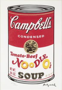 WARHOL ANDY USA 1927 - 1987 - Campbell's condensed tomato-beef noodle soup
