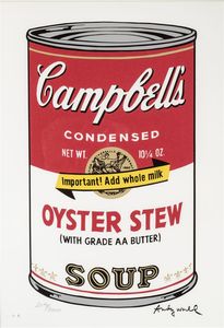 WARHOL ANDY USA 1927 - 1987 - Campbell's condensed oyster stew soup