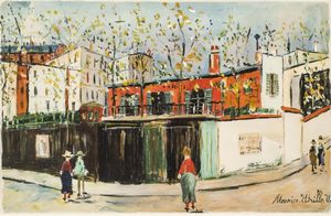 UTRILLO MAURICE Morlius (F) 1883 - 1955 Dax (F) - Montmartre