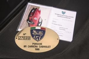 PORSCHE 911 3.2 SC CABRIO (1988)  - Asta AUTO CLASSICHE - Associazione Nazionale - Case d'Asta italiane