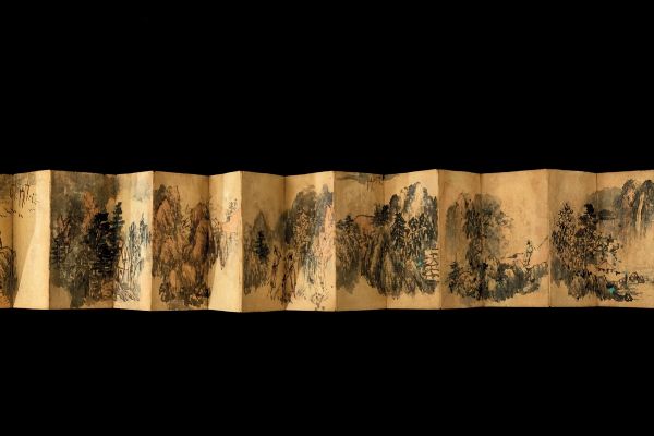 Piccolo libro contenente disegni su carta raffiguranti scene a soggetto naturalistico, Cina, Qing, XIX secolo  - Asta Fine Chinese Works of Art - Associazione Nazionale - Case d'Asta italiane