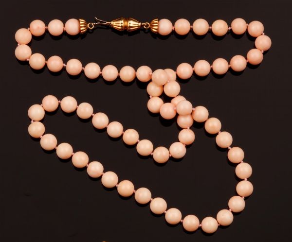 Collana in corallo rosa  - Asta Fine Coral Jewels - Associazione Nazionale - Case d'Asta italiane