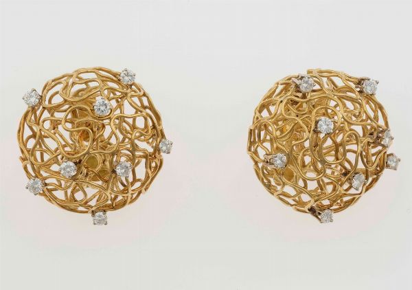 Tiffany & Co. Orecchini con diamanti  - Asta Fine Jewels - Associazione Nazionale - Case d'Asta italiane