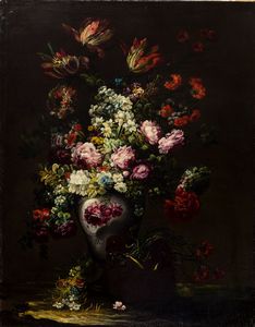 CAFFI MARGHERITA Cremona 1647 - 1710 Milano - Vaso di fiori