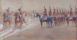 ROUFFET JULES Francia 1862 - 1931 - Parata militare 1903